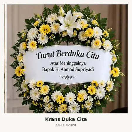 Krans Bunga Duka Central Park